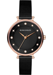 женские часы Romanson TM8A45LLR(BK). Коллекция Adel
