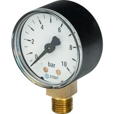 Манометр STOUT радиальный Dn 50 мм 1/4 (SIM-0010-501008)