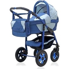 Коляска 2 в 1 Bart Plast SERENADE PCO 01 синий-голубой