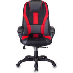 Кресло игровое Бюрократ VIKING-9/BL+RED черный/красный искусст.кожа/ткань