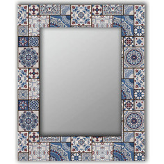 Настенное зеркало Дом Корлеоне Голубая плитка 50x65 см