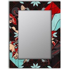 Настенное зеркало Дом Корлеоне Весенние цветы 65x80 см