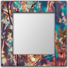 Настенное зеркало Дом Корлеоне Яблоневый цвет 55x55 см