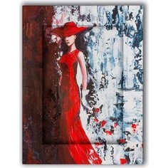 Картина с арт рамой Дом Корлеоне Дама в красном 45x55 см