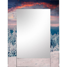 Настенное зеркало Дом Корлеоне Зима 90x90 см