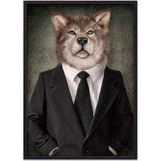Постер в рамке Дом Корлеоне Человек-волк 30x40 см