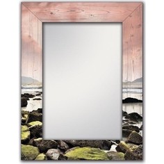 Настенное зеркало Дом Корлеоне Морской закат 90x90 см