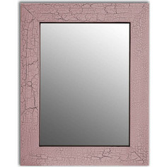 Настенное зеркало Дом Корлеоне Кракелюр Розовый 90x90 см
