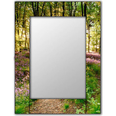 Настенное зеркало Дом Корлеоне Лесные цветы 75x170 см