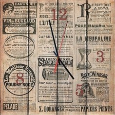 Настенные часы Дом Корлеоне Старая газета 30x30 см