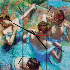 Настенные часы Дом Корлеоне Голубые танцовщицы 40x40 см