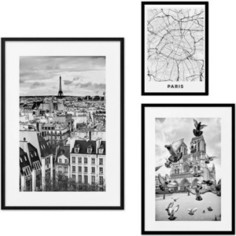 Набор из 3-х постеров Дом Корлеоне Коллаж Париж №27 30х40 см 1 шт., 40х60 см 1 шт., 50х70 см 1шт.
