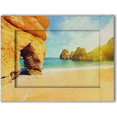 Картина с арт рамой Дом Корлеоне Песчаные скалы 70x90 см