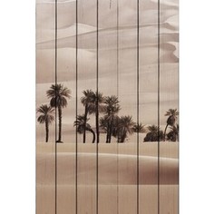 Картина на дереве Дом Корлеоне Пальмы в пустыне 80x120 см