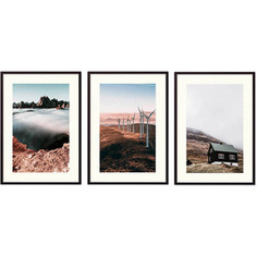 Набор из 3-х постеров Дом Корлеоне Коллаж Природа №131 30х40 см 3 шт.