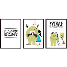 Набор из 3-х постеров Дом Корлеоне Коллаж Детский №105 50х70 см 3 шт.