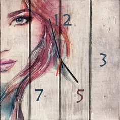 Настенные часы Дом Корлеоне Лик девушки 50x50 см