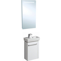 Мебель для ванной Geberit Renova Compact 50 белый глянец, с полотенцедержателем