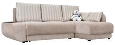 Диван тканевый угловой Нью-Йорк Dana бежевый (Вельвет) Home Me