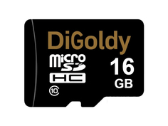 Карта памяти 16Gb - DiGoldy Micro Secure Digital HC Class 10 DG016GCSDHC10 / 1130006