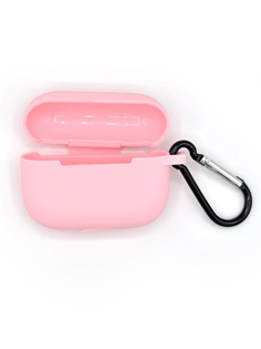 Чехол Innovation для AirPods Pro Silicone с карабином Pink 16738