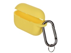 Чехол Innovation для AirPods Pro Silicone с карабином Yellow 16860