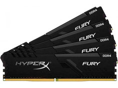 Модуль памяти HyperX Fury Black DDR4 DIMM 2666Mhz PC-21300 CL16 - 64Gb Kit (4x16Gb) HX426C16FB3K4/64 Kingston