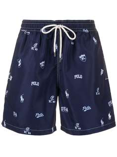 Polo Ralph Lauren плавки-шорты с кулиской и логотипом