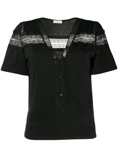 Sandro Paris блузка с кружевом
