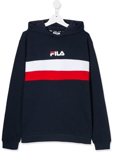 Fila Kids худи с контрастными полосками и логотипом