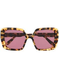 Marni Eyewear солнцезащитные очки в массивной квадратной оправе