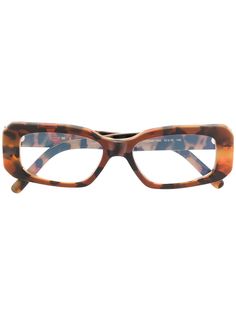 Marni Eyewear очки в прямоугольной оправе черепаховой расцветки