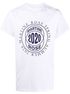 Martine Rose футболка с нашивкой-логотипом