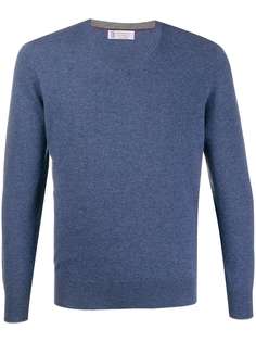 Brunello Cucinelli кашемировый джемпер свободного кроя