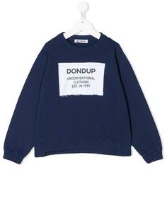 Dondup Kids свитер с нашивкой-логотипом
