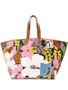 La Doublej большая сумка-тоут с цветочным принтом