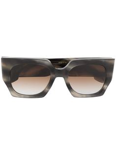 Victoria Beckham солнцезащитные очки в квадратной оправе черепаховой расцветки
