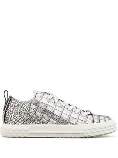 Giuseppe Zanotti кеды Blabber с тиснением под крокодила