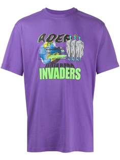 Ader Error футболка Invaders с круглым вырезом