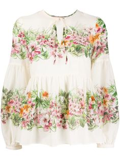Twin-Set блузка с цветочным принтом
