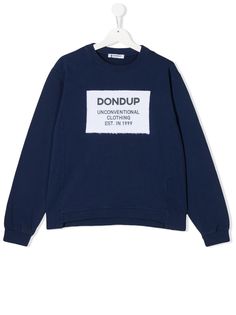 Dondup Kids свитер с аппликацией логотипа