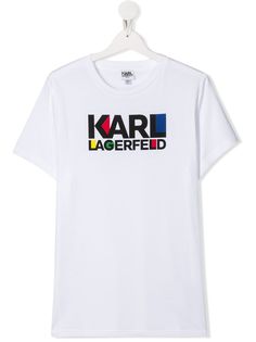 Karl Lagerfeld Kids футболка с логотипом