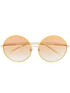 Linda Farrow солнцезащитные очки Posy в круглой оправе из коллаборации с Matthew Williamson