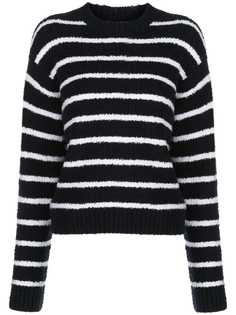 Vince джемпер свободного кроя в полоску