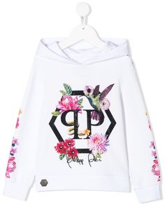 Philipp Plein худи с кристаллами и принтом