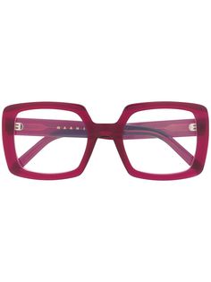 Marni Eyewear очки в массивной квадратной оправе