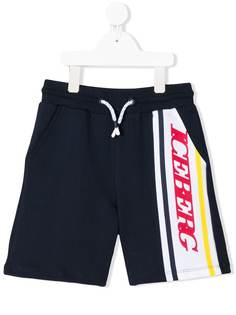Iceberg Kids спортивные шорты с логотипом и контрастными полосками