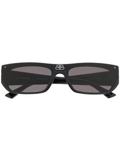 Balenciaga Eyewear солнцезащитные очки Shield в прямоугольной оправе