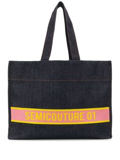Semicouture джинсовая сумка-тоут Summer