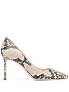 Jimmy Choo туфли-лодочки Romy 85 с тиснением под кожу змеи